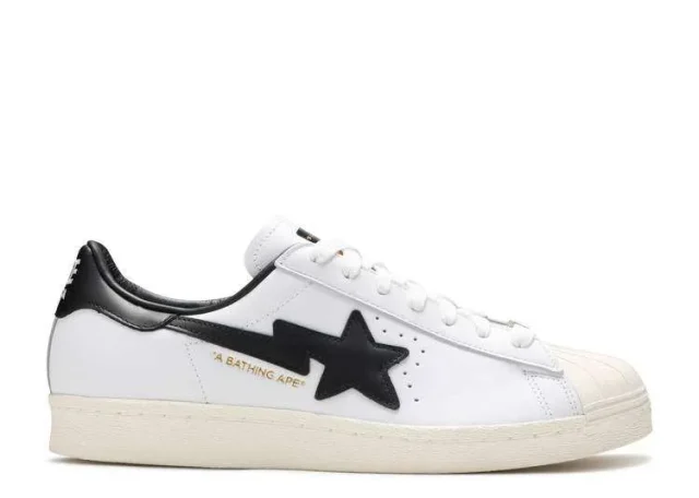 ADIDAS SUPERSTAR BAPE 'WHITE BLACK'
