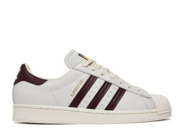 ADIDAS SUPERSTAR 'OFF WHITE MAROON'