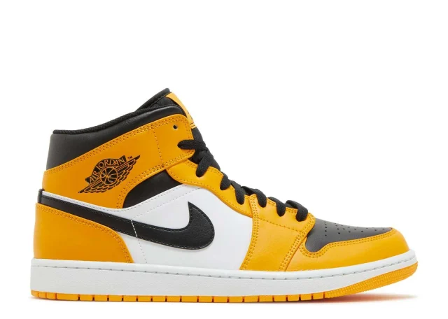 AIR JORDAN 1 MID 'REVERSE YELLOW TOE'