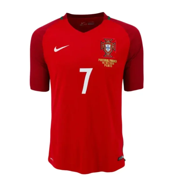 Camiseta Retro Portugal 2016 1ª equipación Edición Final