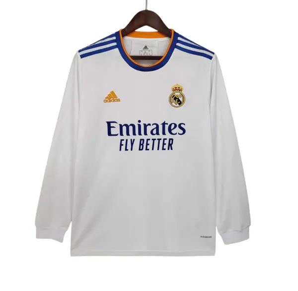 Camiseta Retro Real Madrid 21/22 1ª Equipación manga larga