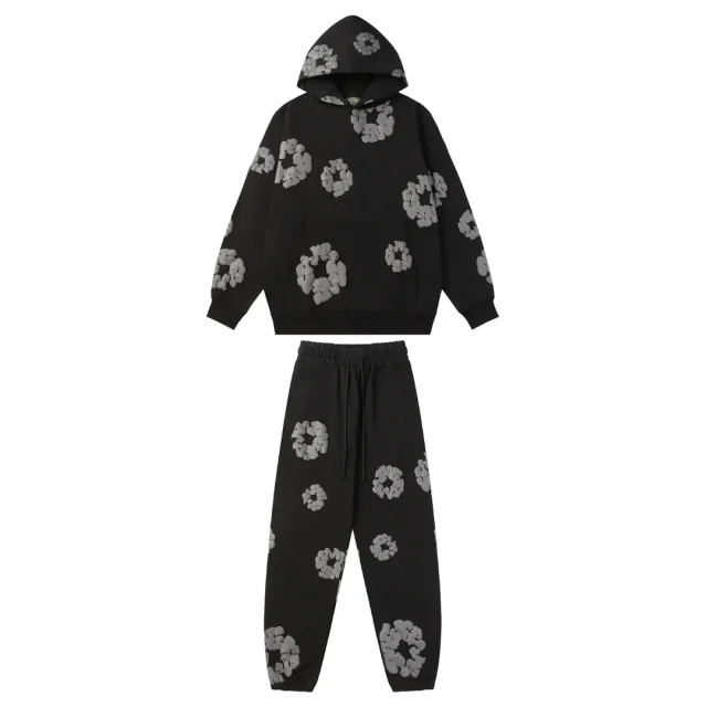 Denim Trs Black Grey Tracksuit