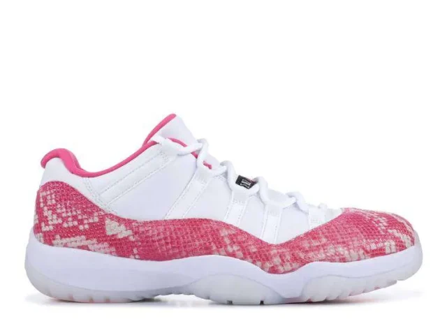 JORDAN RETRO 11 LOW 'PINK SNAKESKIN'