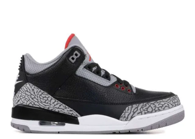 JORDAN RETRO 3 'BLACK CEMENT'