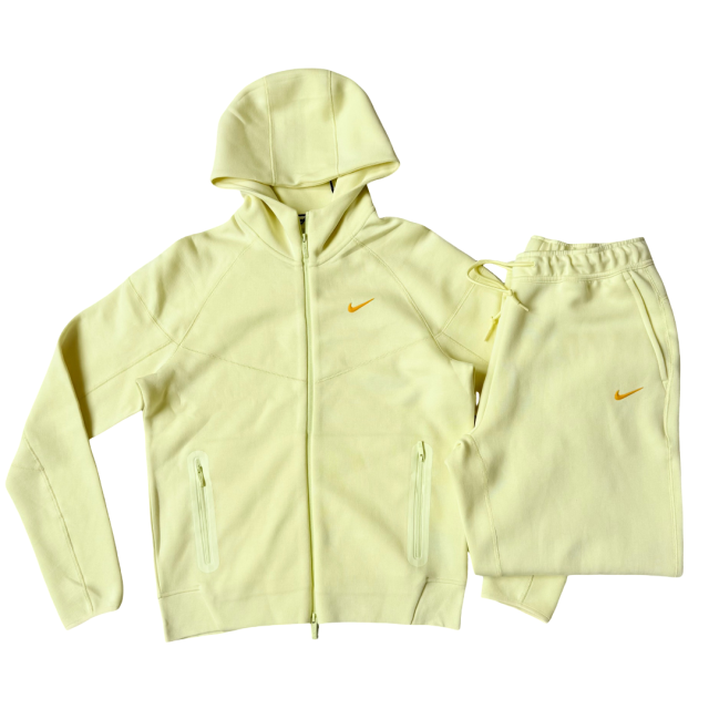 Nocta tech fleece tracksuit yellow