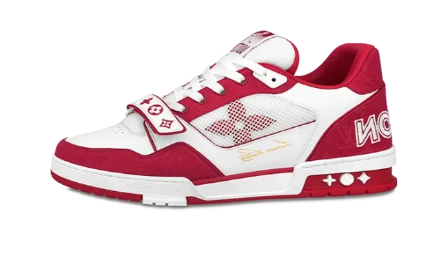 Red Monogram Denim Cinturino